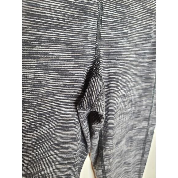 Lucy Hatha Collection black grey striped workout leggings - XS - Picture 3 of 7